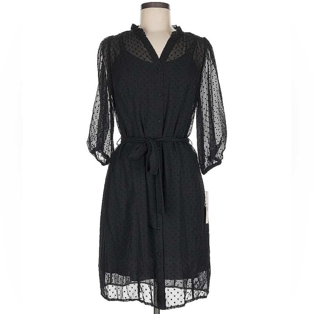 Swiss Dot Shirtdress